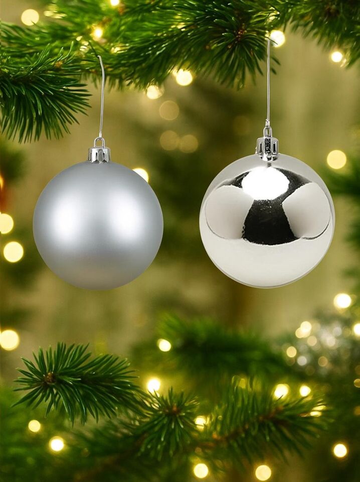 Astaş Yılbaşı Topu 6 Cm 6 Lı Gümüş