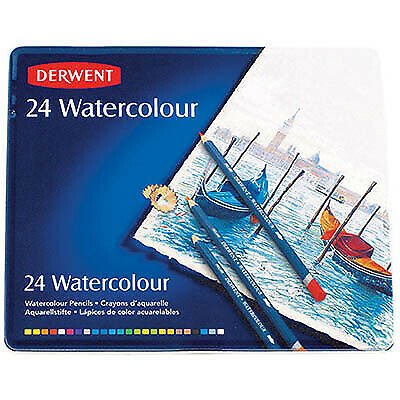 Derwent Watercolour 24 Lü Set Metal Kutu