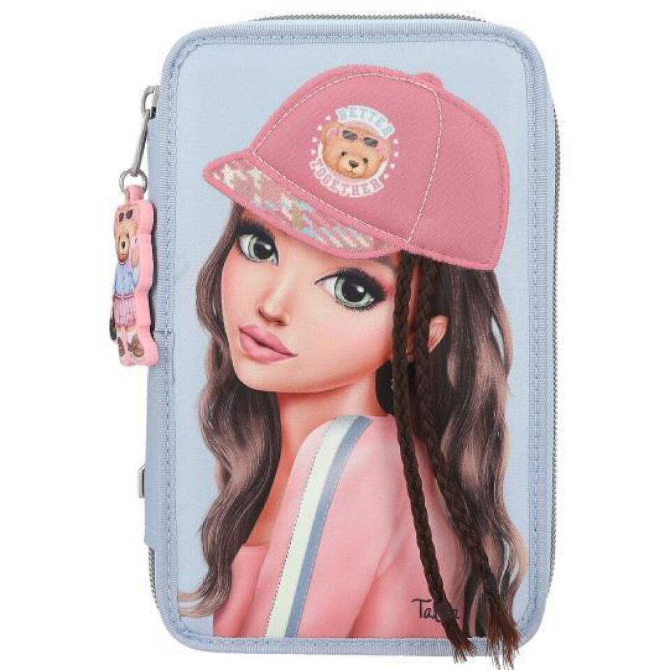 Top Model Triple Pencil Case With Application Team Teddy