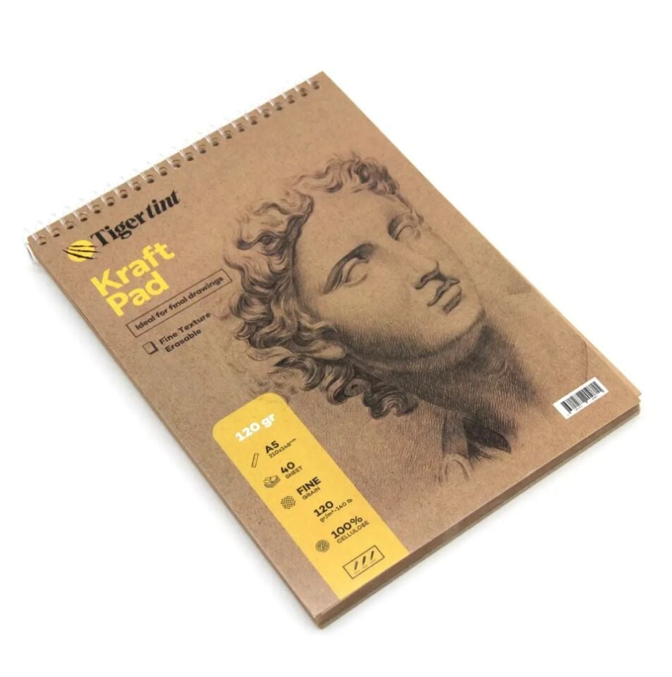 Güven Art Tigertint Eskiz Defteri Kraft A5 120 Gr 40 Yaprak