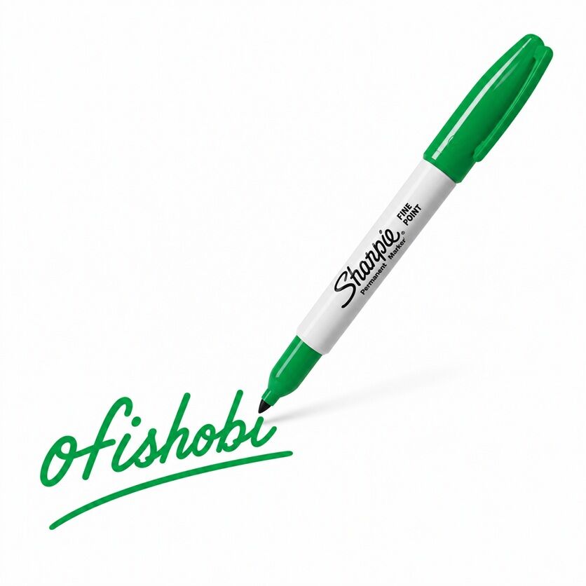 Sharpie Fine Permanent Markör Yuvarlak Uç - Yeşil