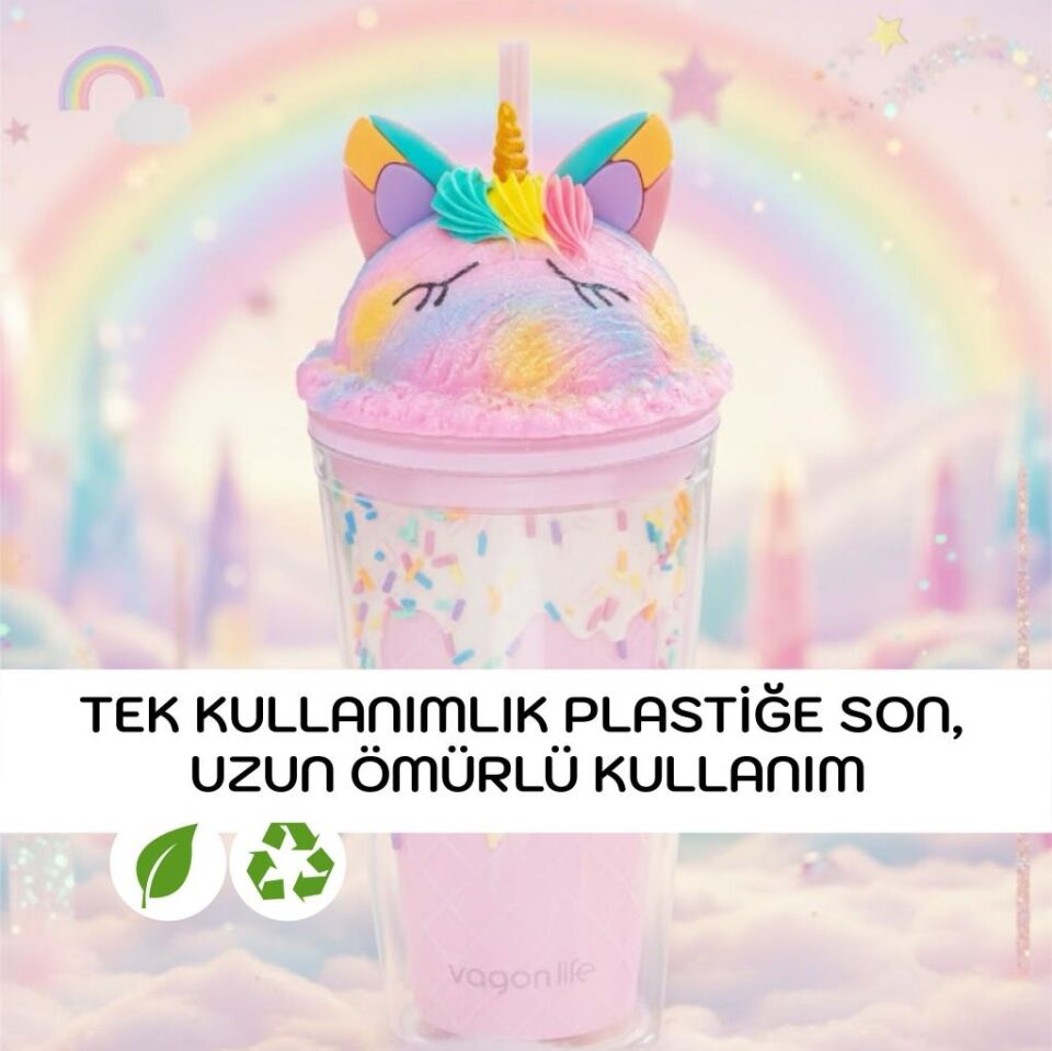 Vagonlife Bardak 450 Ml Tek Boynuz