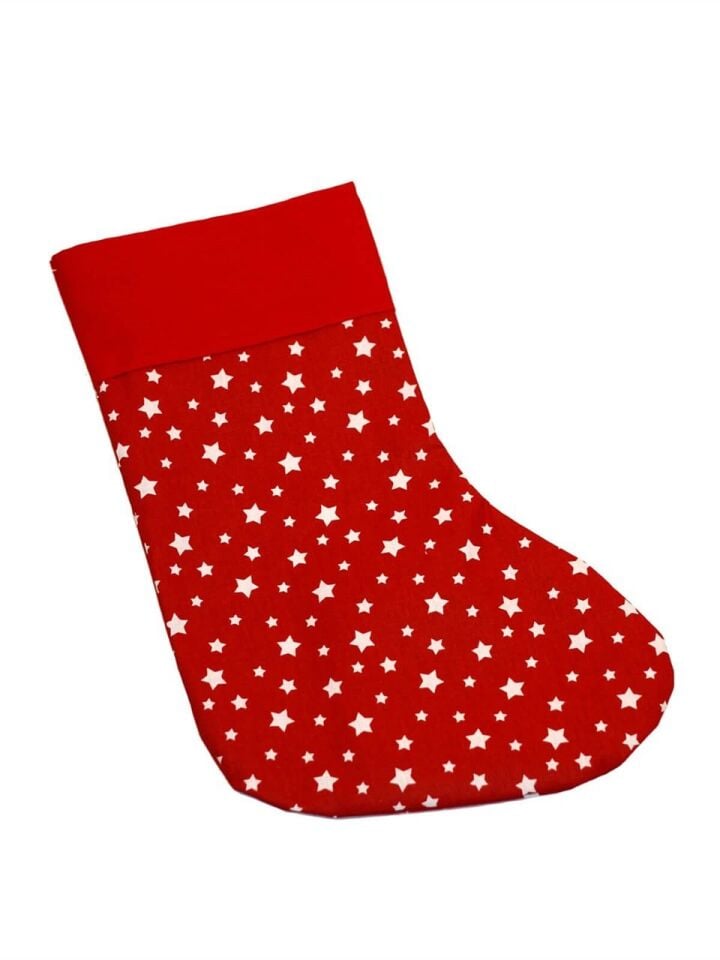 Astaş Yıldız Desenli yılbaşı Çorabı 18x35 Cm