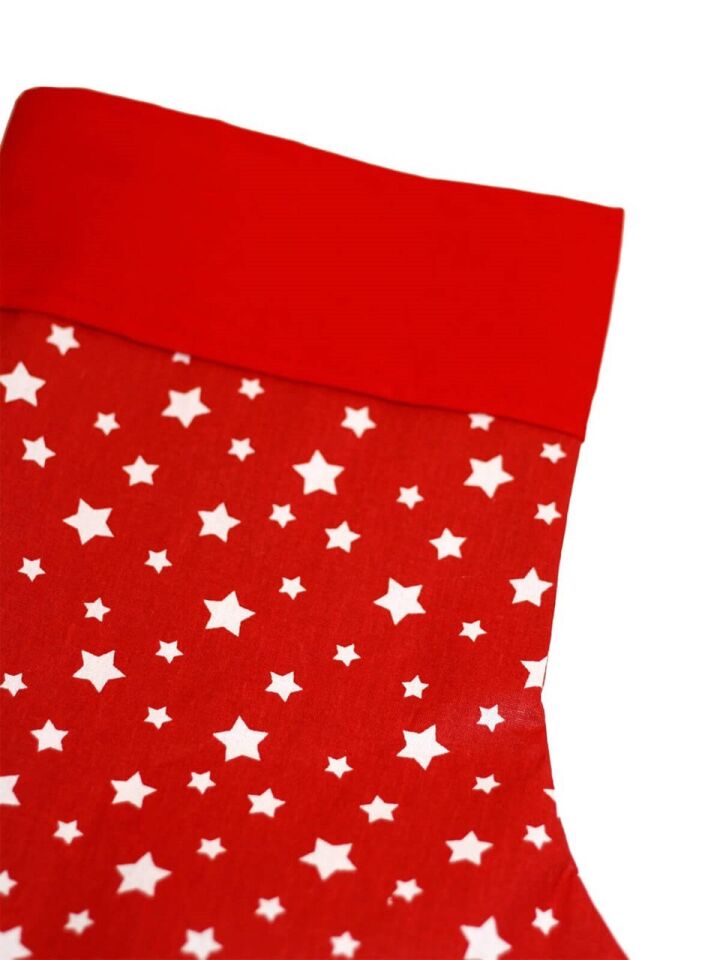 Astaş Yıldız Desenli yılbaşı Çorabı 18x35 Cm