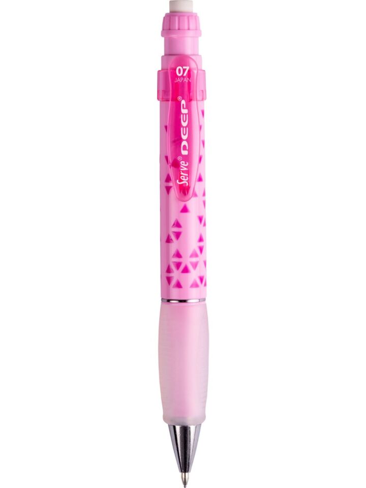 Serve Deep Mekanik Kurşun Kalem 07 Mm Şeker Pembe Renkli Üçgen