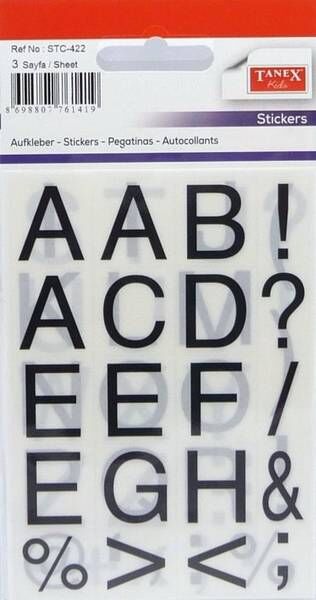 Tanex Stc-422 Şeffaf Harf Etiketi