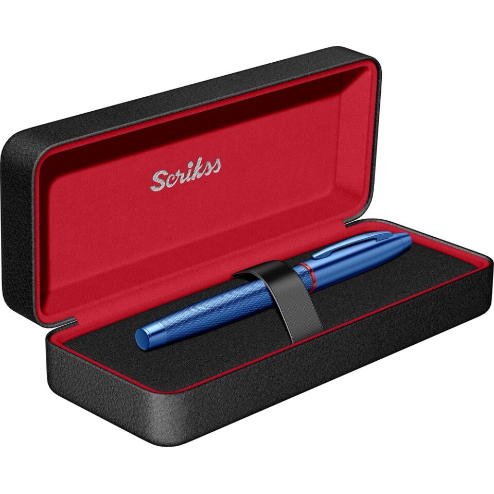 Scrikss 35 Dolmakalem Metalik Mavi