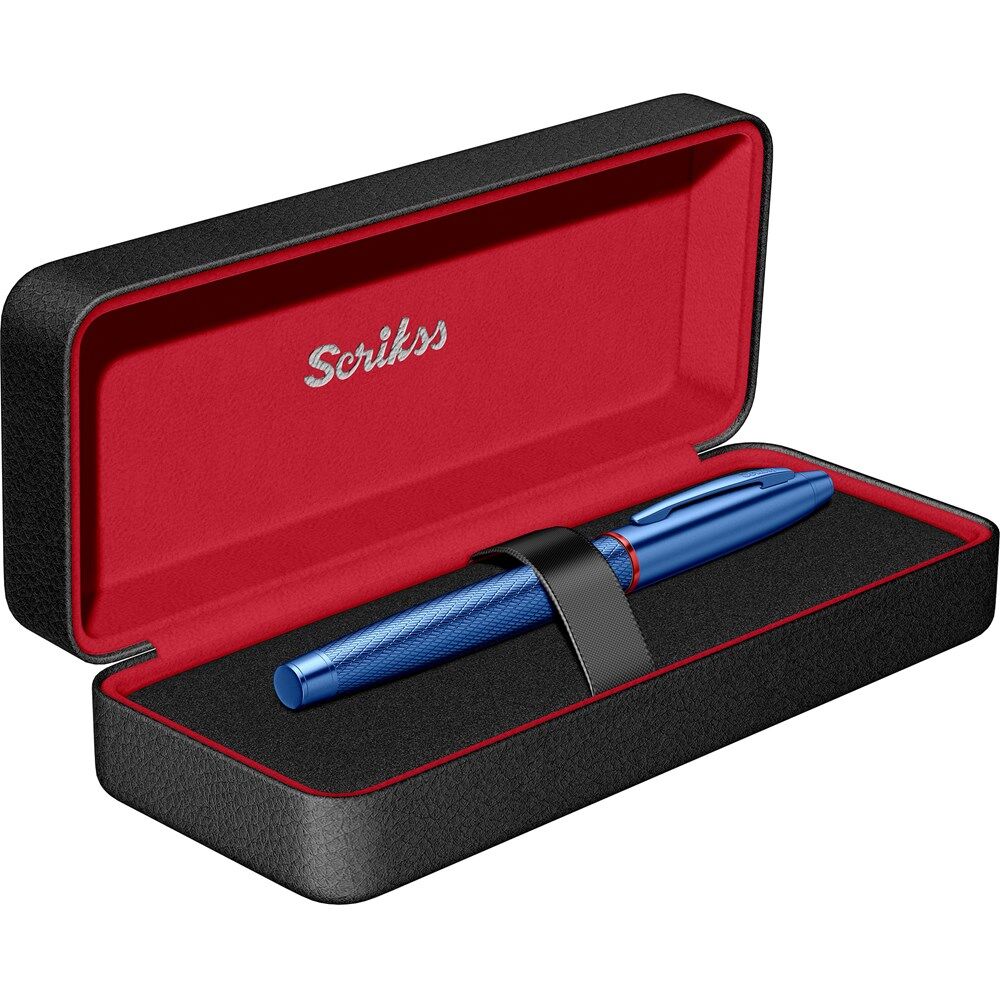 Scrikss 35 Dolmakalem Metalik Mavi