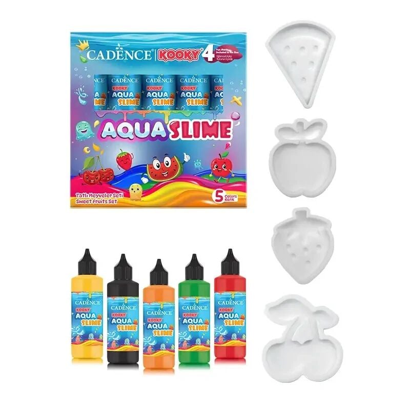 Cadence Kooky Aquaslime Tatlı Meyveler Seti 5x90 Ml