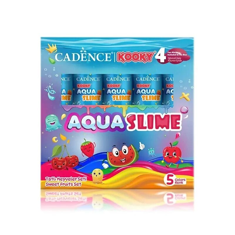 Cadence Kooky Aquaslime Tatlı Meyveler Seti 5x90 Ml