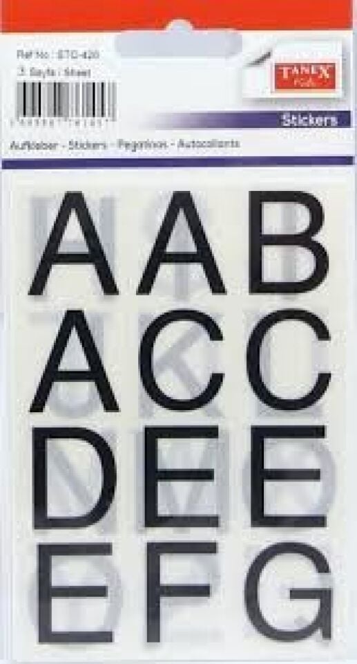 Tanex Stc-426 Şeffaf Harf Etiketi