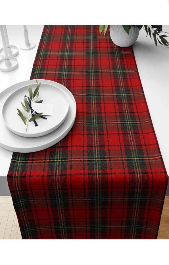 Astaş Yılbaşı Desenli Runner 40x140  Cm