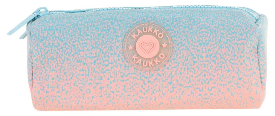 Kaukko Dots Dual Kalem Çantası Salmon