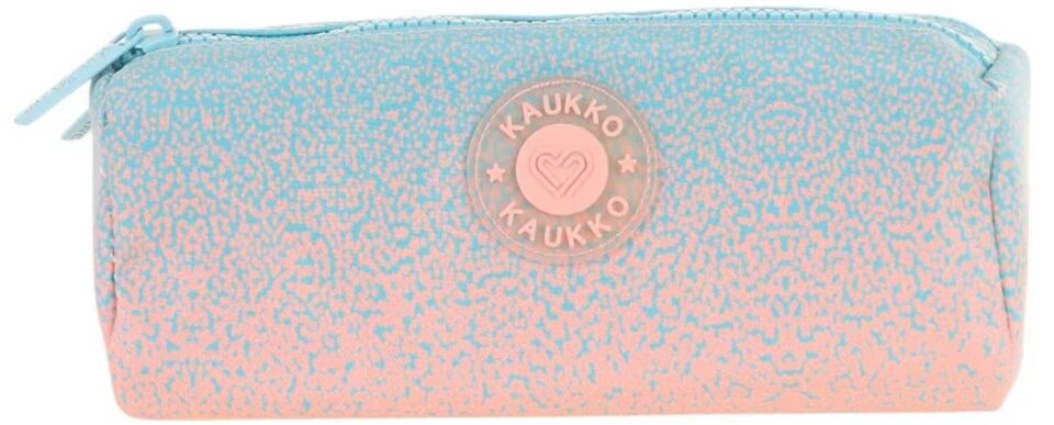 Kaukko Dots Dual Kalem Çantası Salmon