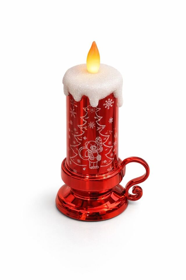 Giftpoint Şamdan Led Mumluk Kırmızı