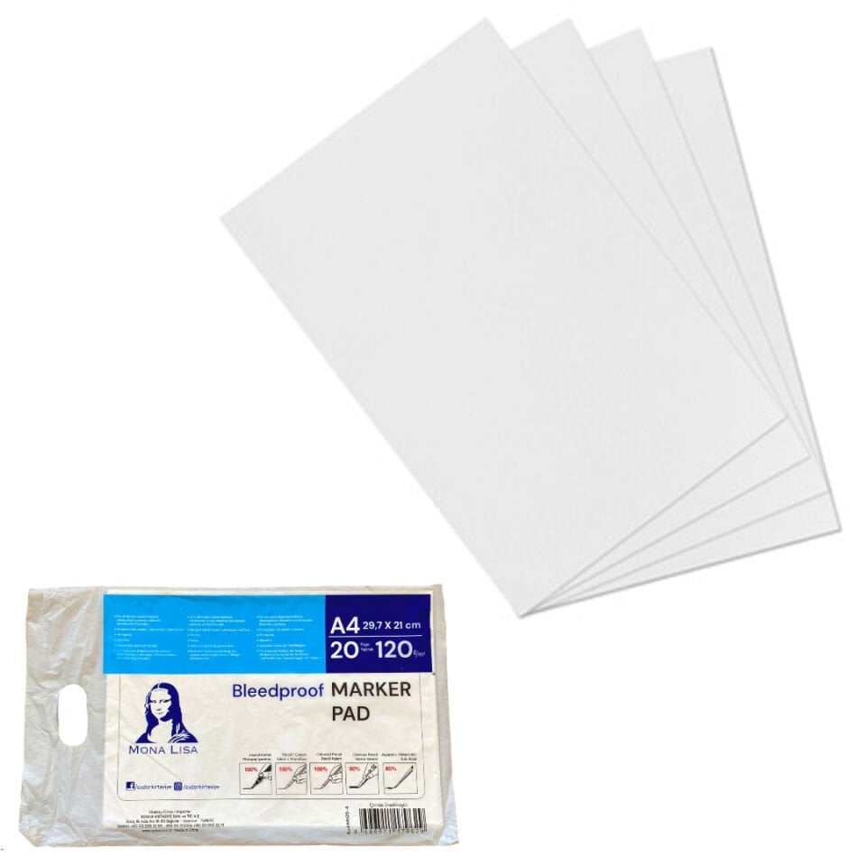 Mona Lisa Marker Pad Telli A4 20 Yaprak 120G