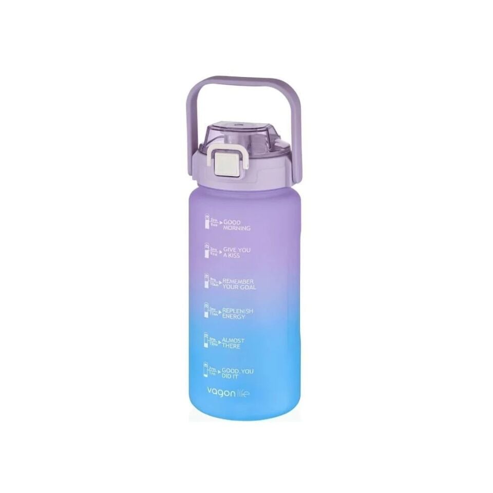 Vagonlife 2000 Ml Plastik Matara Purple