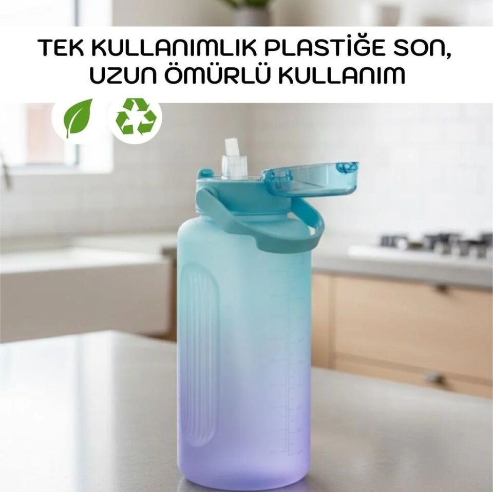 Vagonlife 2500 Ml Soft Touch Motivasyon Su Matarası