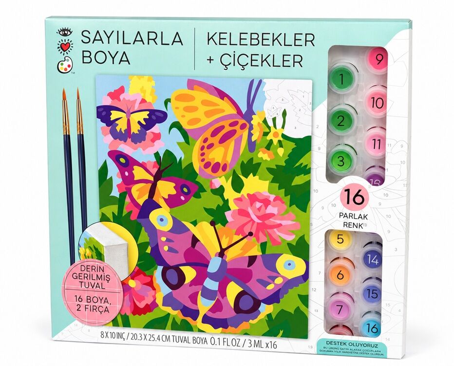Craft And Arts Numaralarla Boya Seti Kel