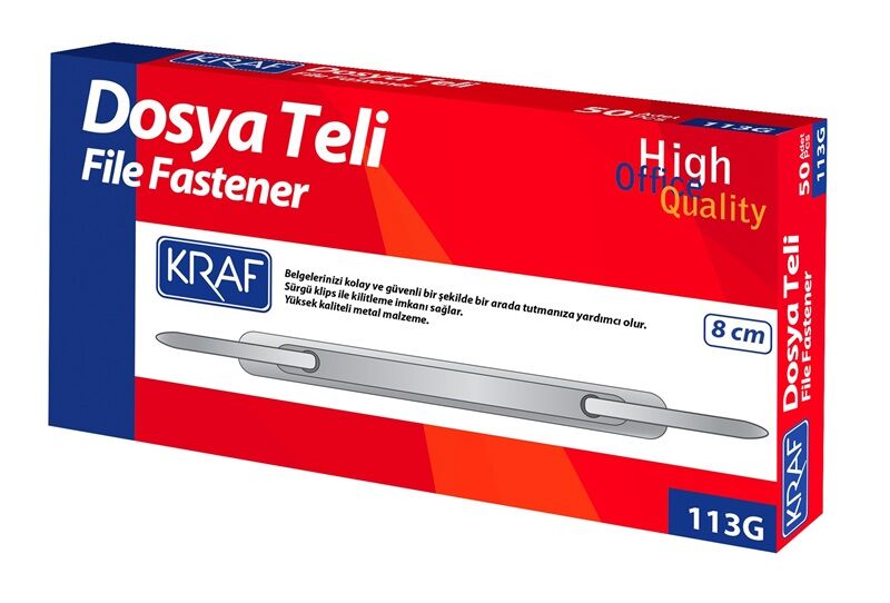 Kraf Dosya Teli 80 Mm 113G 50 Li Paket