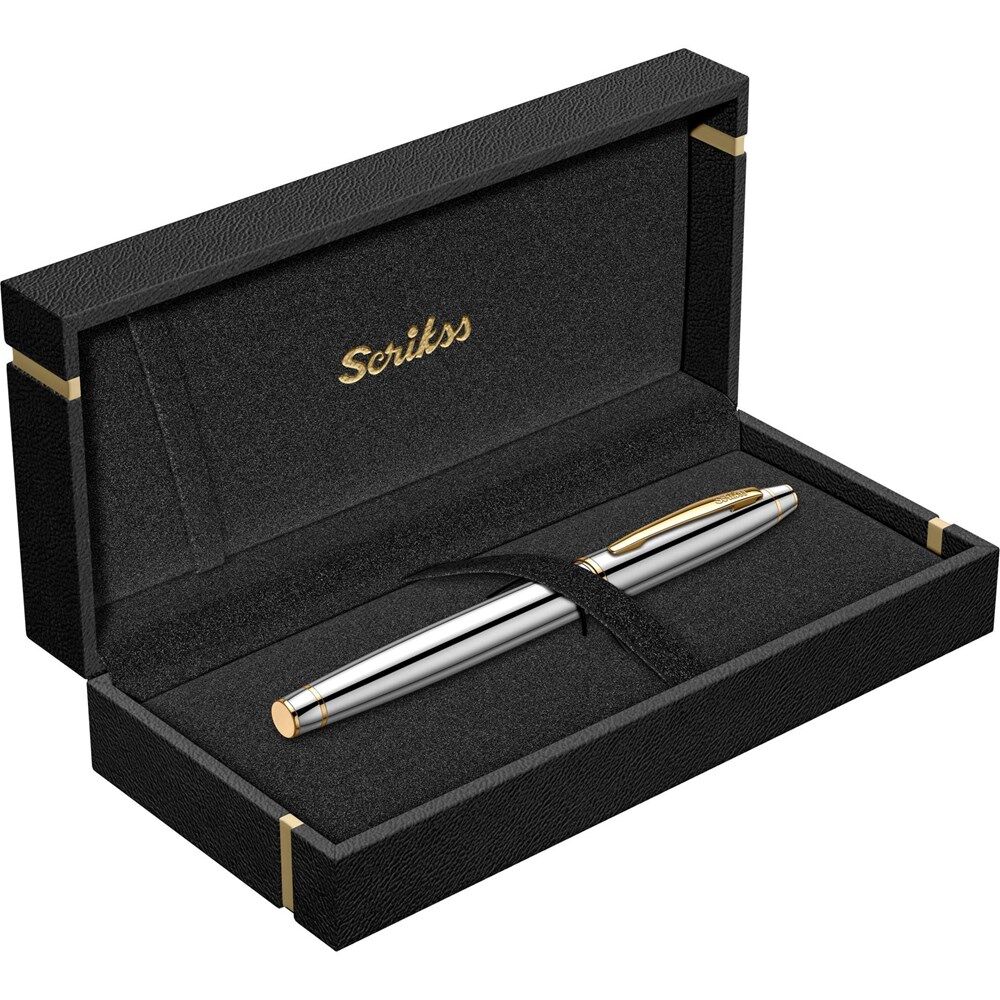 Scrikss 35 Roller Kalem Gold Krom