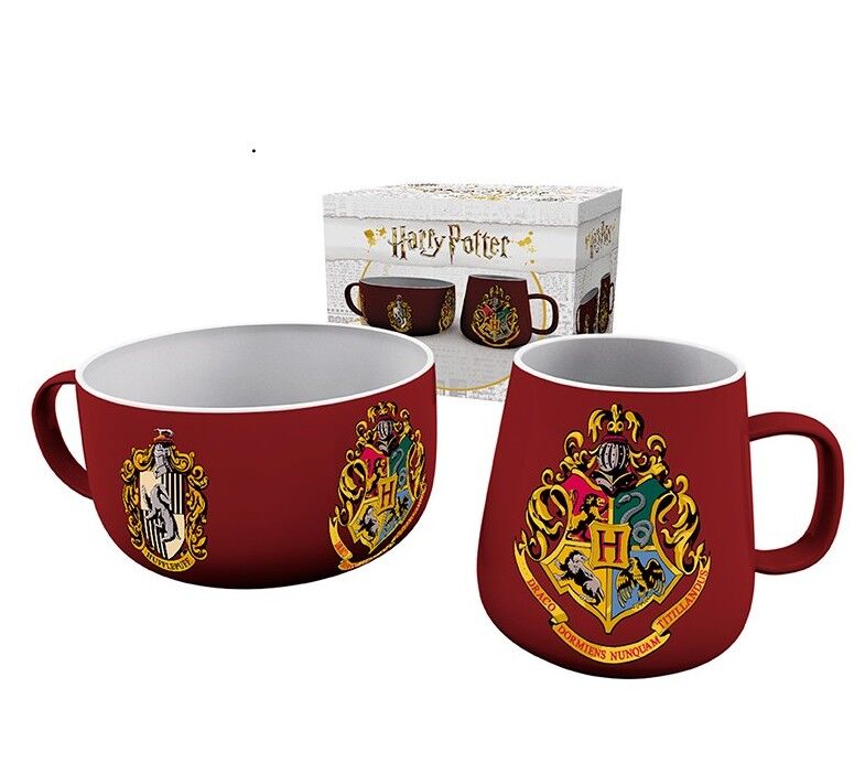 Taros Harry Potter Breakfast Set Mug Bowl Crests