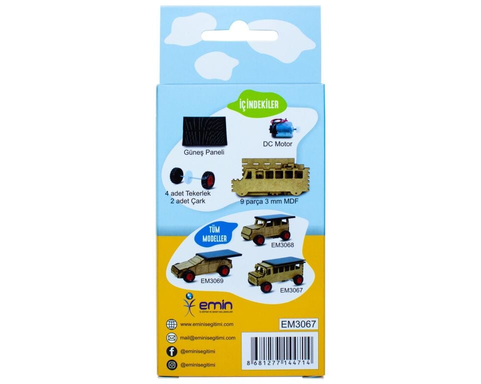 Emin İş Eğitimi Güneş Enerjili Otobüs Yapım Seti