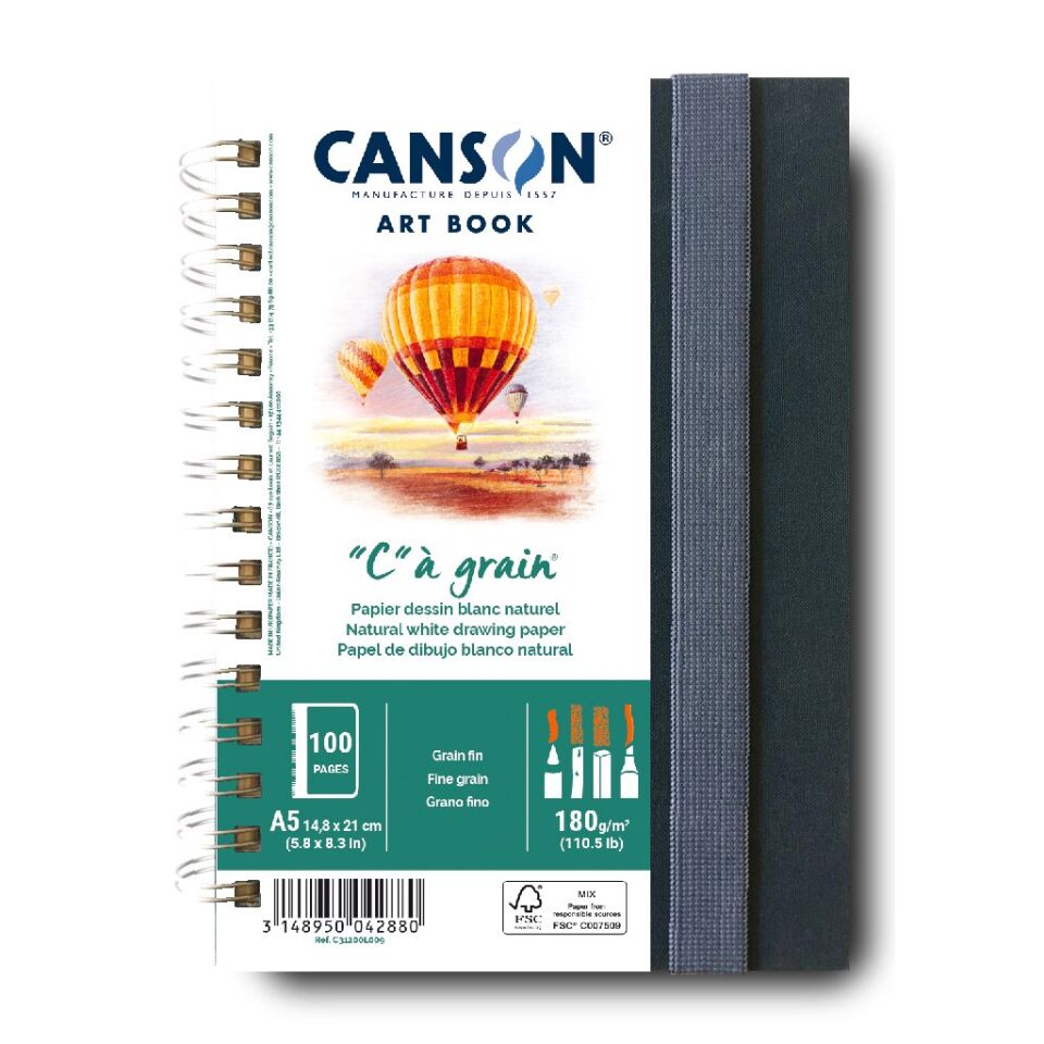 Canson Spp Can Book Cag 50S A5 180 G
