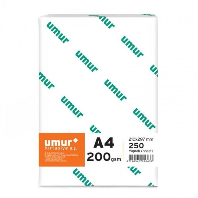Umur A4 200 Gr Gramajlı Kağıt