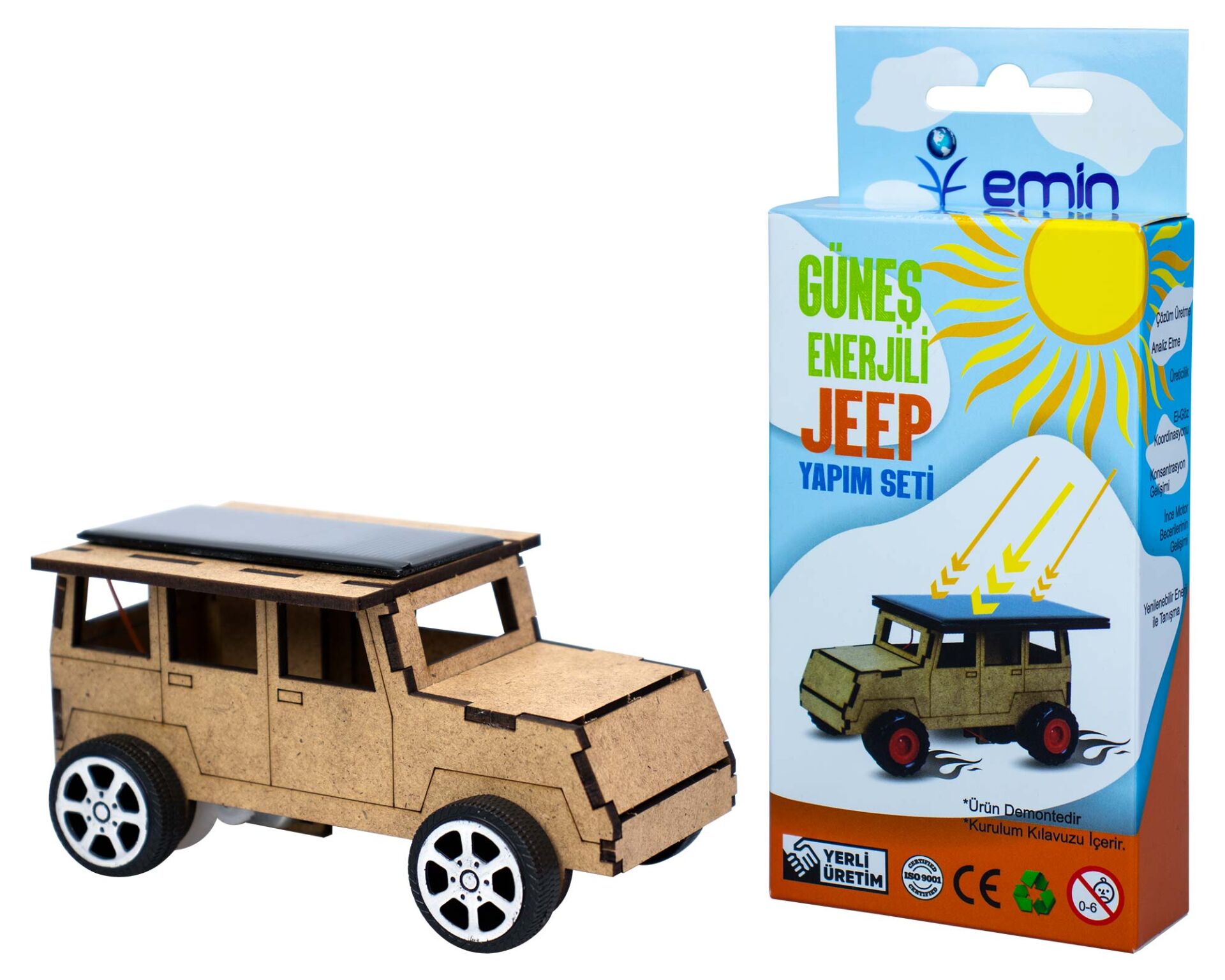 Emin İş Eğitimi Güneş Enerjili Jeep Yapım Seti
