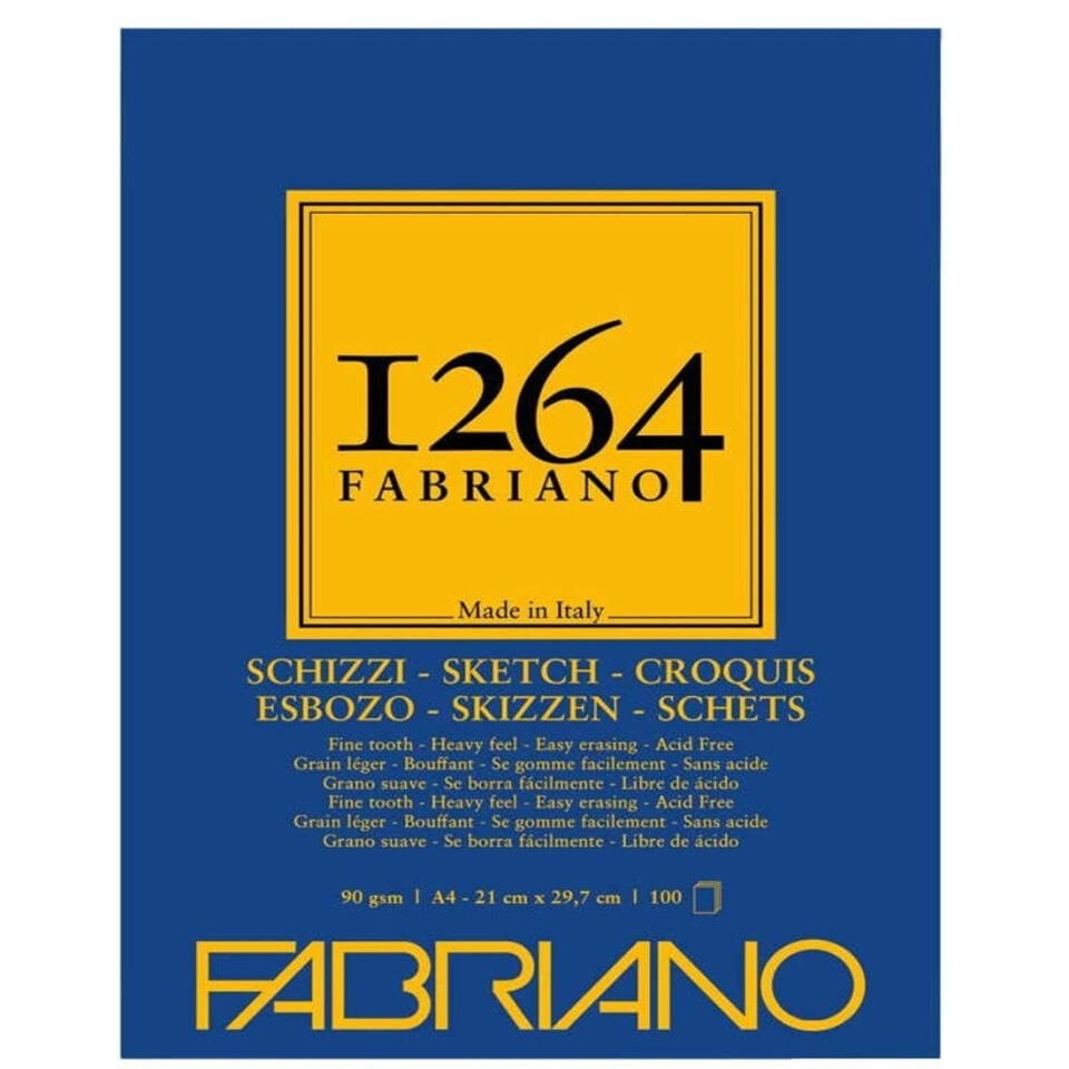 Fabriano 1264 Sketch Paper Eskiz Bloğu 90 Gr A4 100 Yaprak