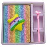 Taros Unick Color Puffy Unicorn Simli Kalemli Defter Set