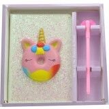 Taros Unick Color Puffy Unicorn Simli Kalemli Defter Set