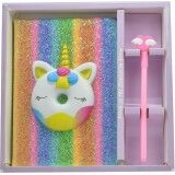 Taros Unick Color Puffy Unicorn Simli Kalemli Defter Set