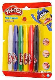 Play-Doh Yüz Boyası 6 Renk