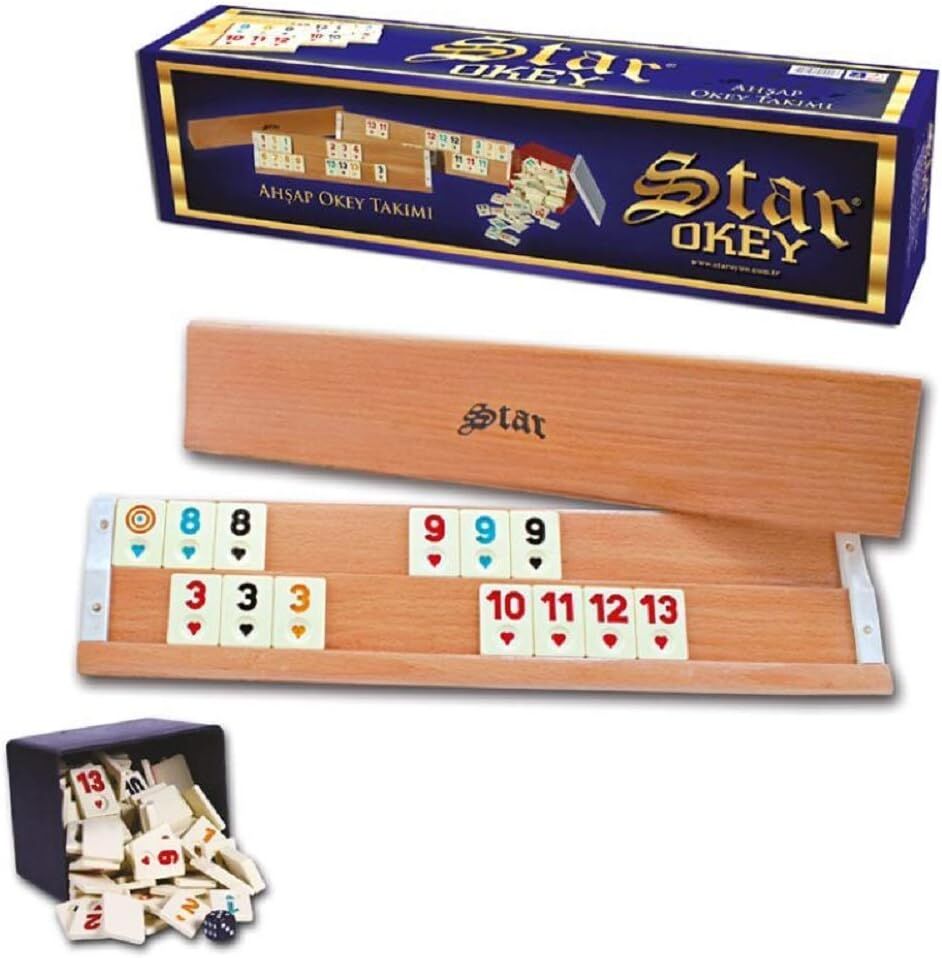 Star Ağaç Okey Takımı