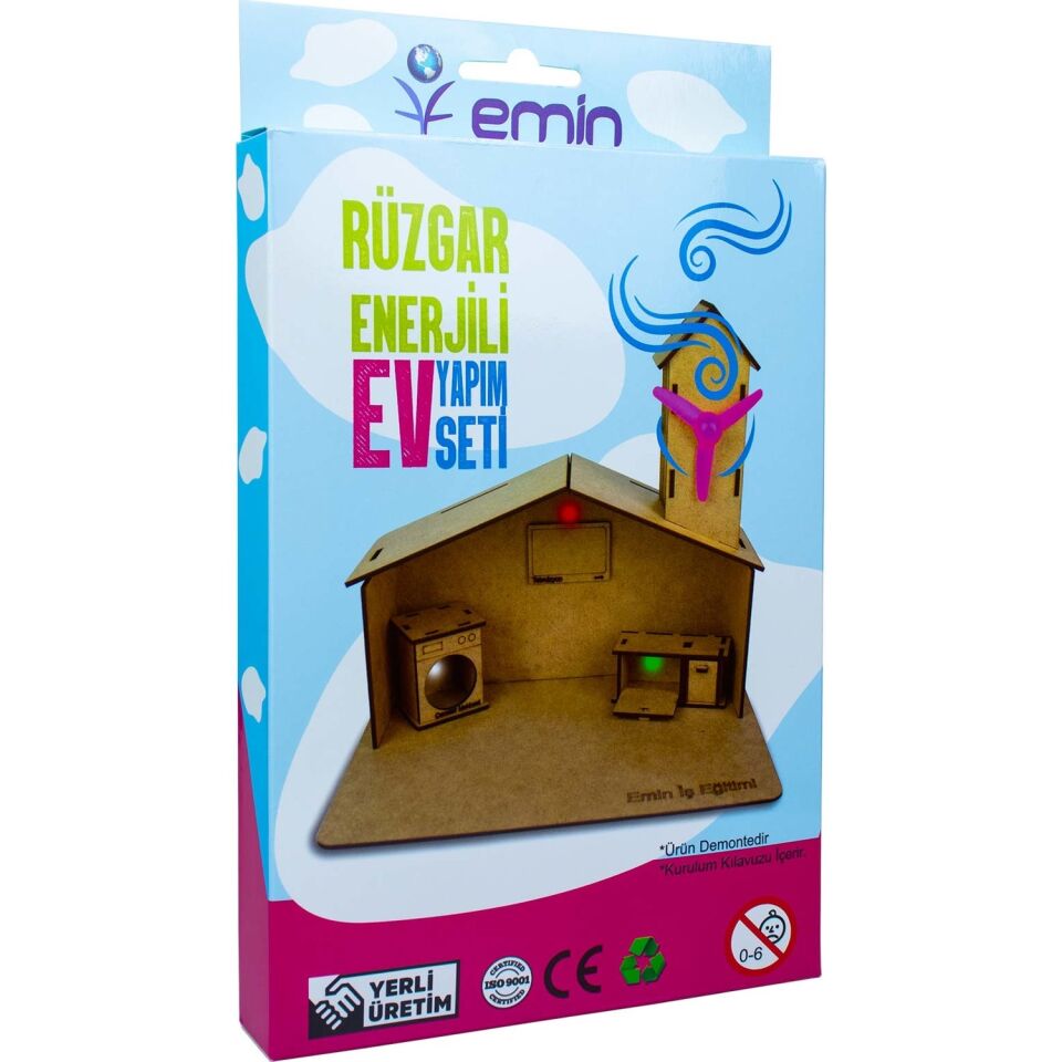 Emin İş Eğitimi Rüzgar Enerjili Ev Yapım Seti