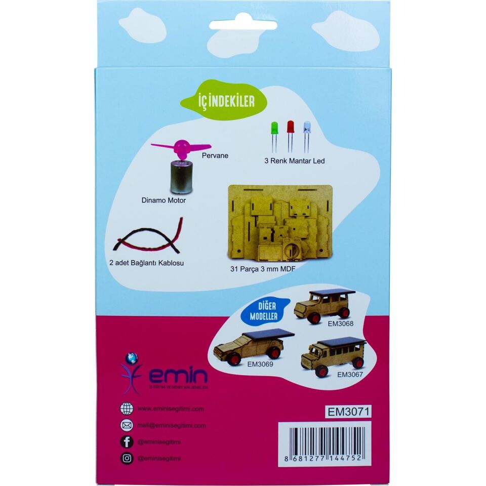 Emin İş Eğitimi Rüzgar Enerjili Ev Yapım Seti
