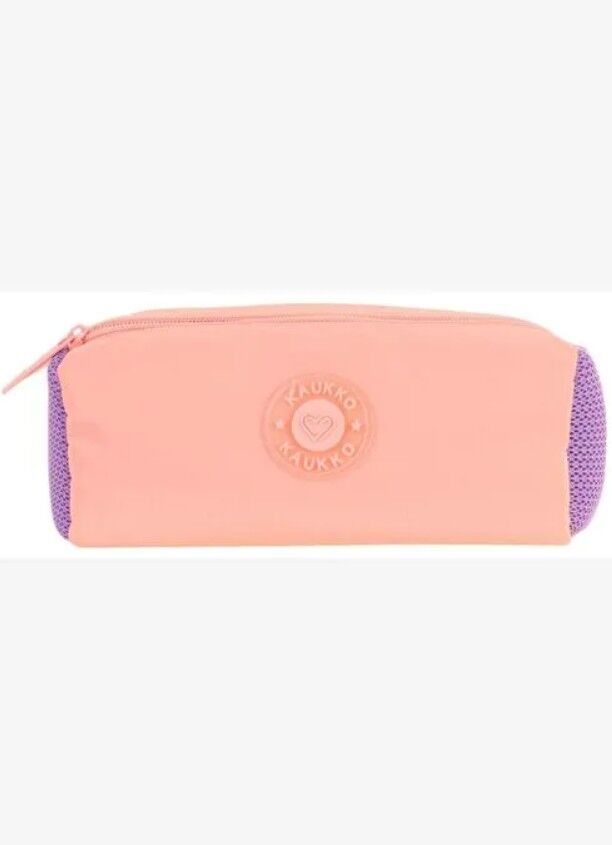 Kaukko Travel Dual Kalem Çantası Salmon