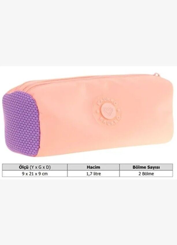 Kaukko Travel Dual Kalem Çantası Salmon