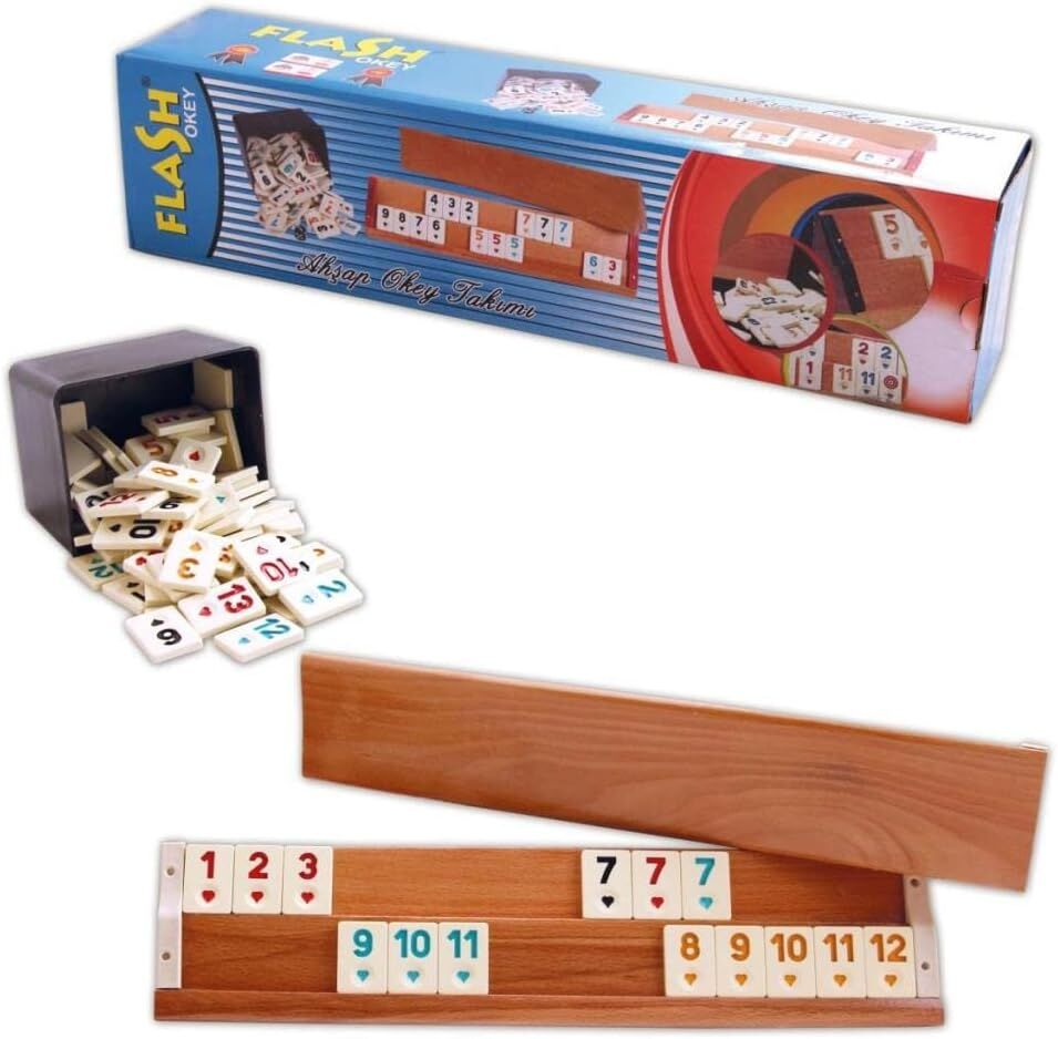 Star Flash Ağaç Okey Takımı