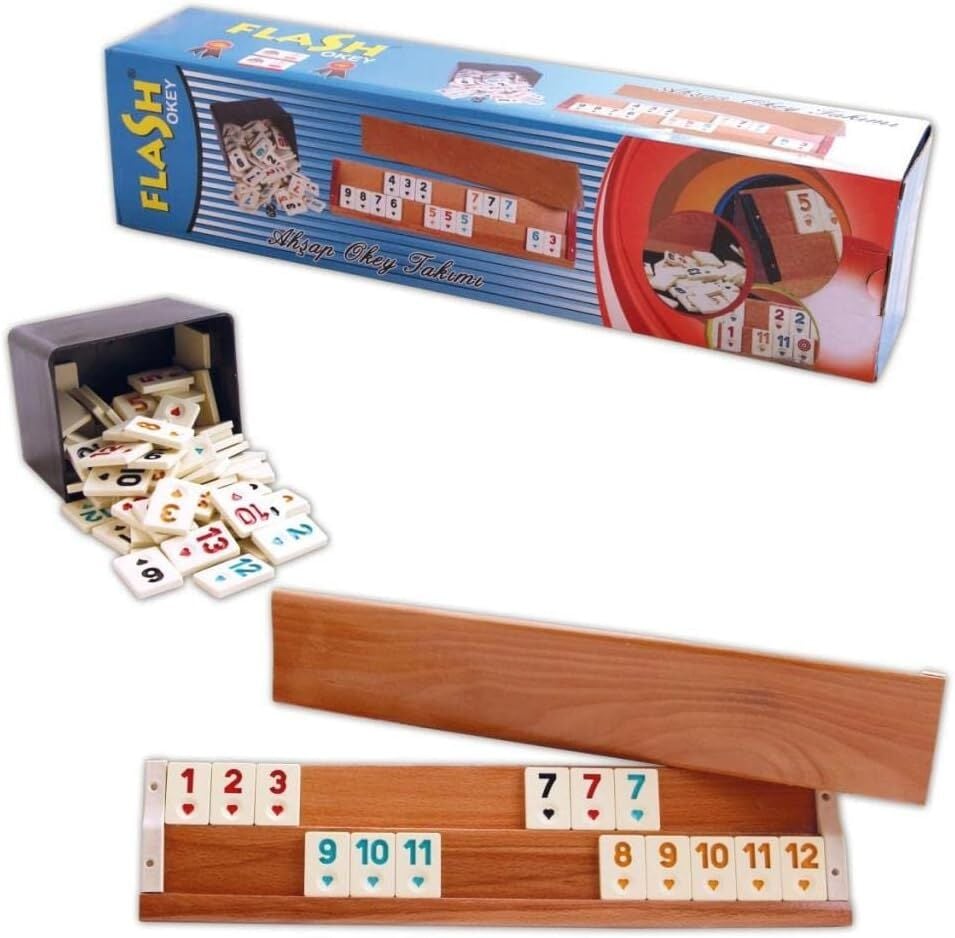 Star Flash Ağaç Okey Takımı