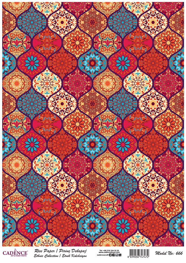 Cadence Pirinç Kağıt Model 666 30X42