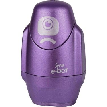 Serve E-Bot Silgili Kalemtraş Metalik Mor Tekli