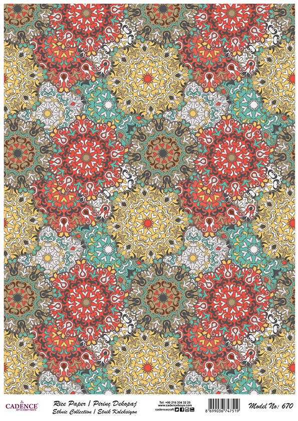 Cadence Pirinç Kağıt Model 670 30X42