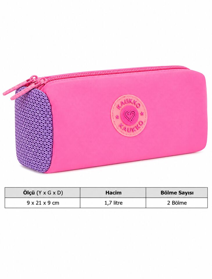 Kaukko Holiday Dual Kalem Çantası Rose