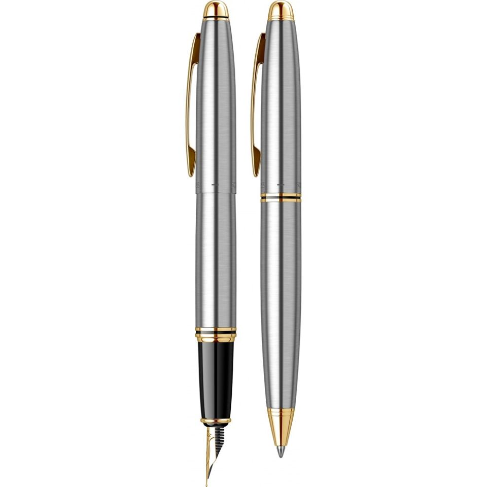 Scrikss 88 Dolmakalem - Tükenmez Kalem 2 Li Set Gold Krom