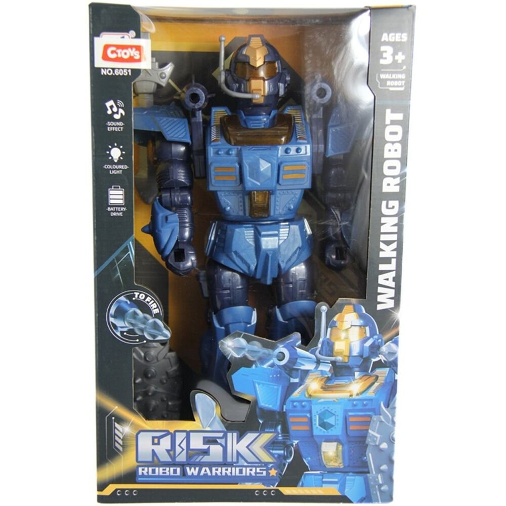 Işıklı Sesli Ok Atan Ve 360 Derece Dönen Robot