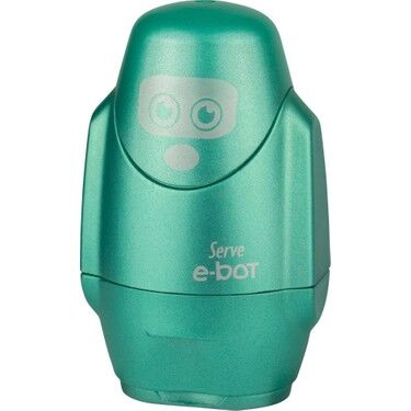 Serve E-Bot Silgili Kalemtraş Metalik Yeşil Tekli