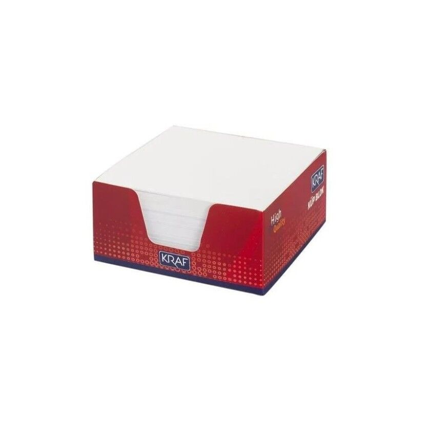 Kraf Küp Blok Beyaz 8x8 Cm 115G